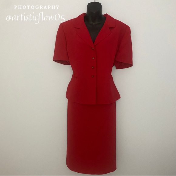 Stresa Dresses & Skirts - NEW! Vintage! Stresa Red 2 Piece Suit